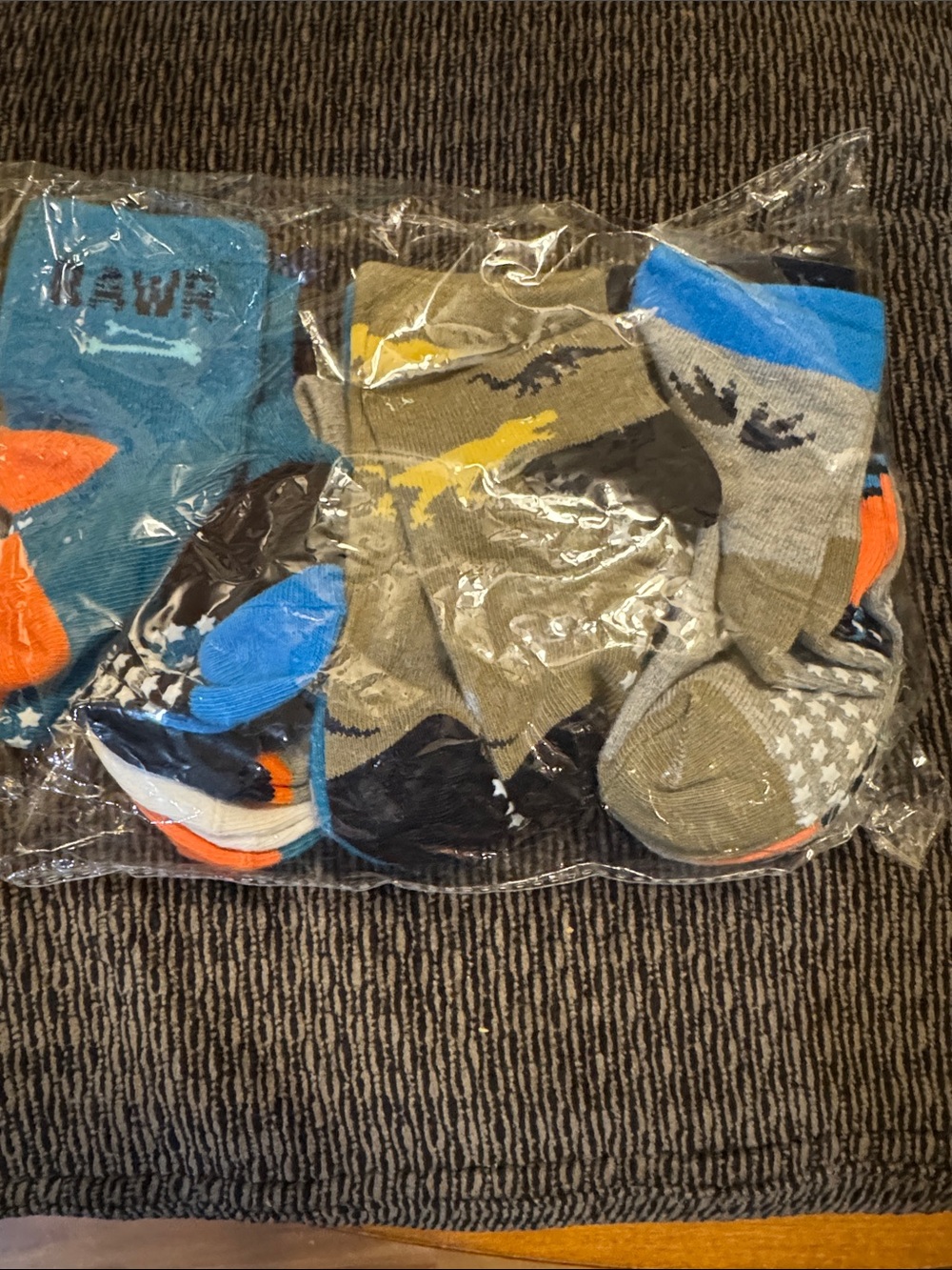 Amazon Kids Multicolor Crew Socks - About 12 pairs . Brand new, gripping socks